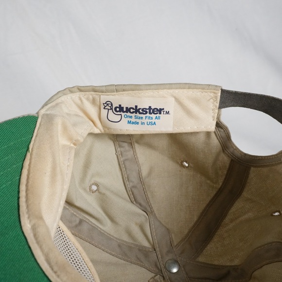 Vintage The Pines Duckster Tan Bluebird Embroidered Baseball Cap Rope Golf Y2K - Picture 7 of 7